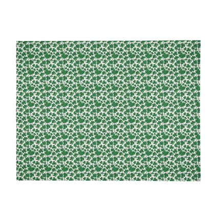 Little Clovers Horizontal Flannel Breathable Blanket 4 Sizes - DeRose Seasonal
