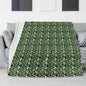Clover Patch Horizontal Flannel Breathable Blanket 4 Sizes - DeRose Seasonal