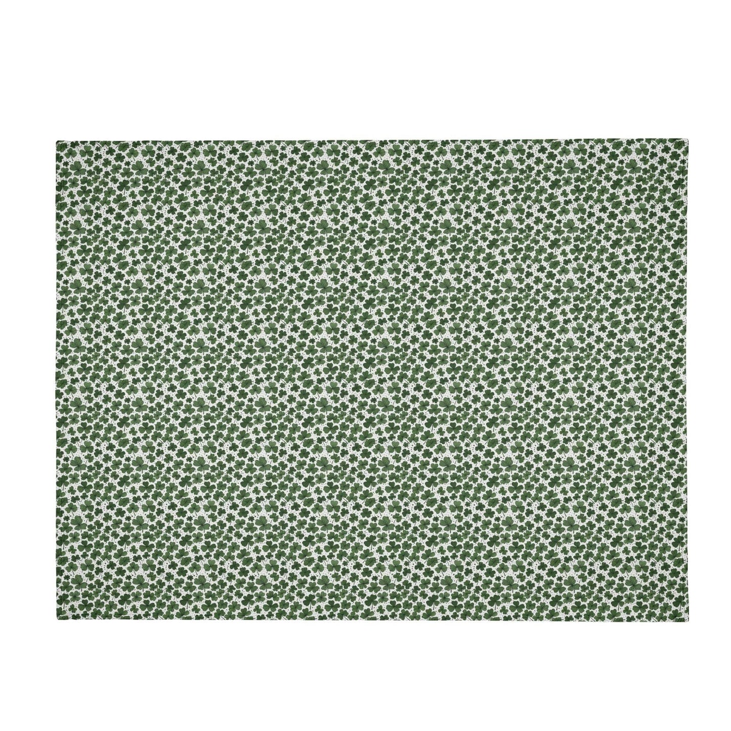 Clovers Horizontal Flannel Breathable Blanket 4 Sizes - DeRose Seasonal