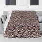 Pink Hearts Horizontal Flannel Breathable Blanket 4 Sizes - DeRose Seasonal