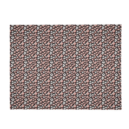 Pink Hearts Horizontal Flannel Breathable Blanket 4 Sizes - DeRose Seasonal