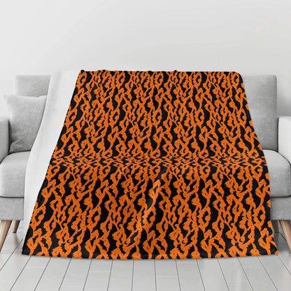 Halloween Bats Horizontal Flannel Breathable Blanket 4 Sizes - DeRose Seasonal