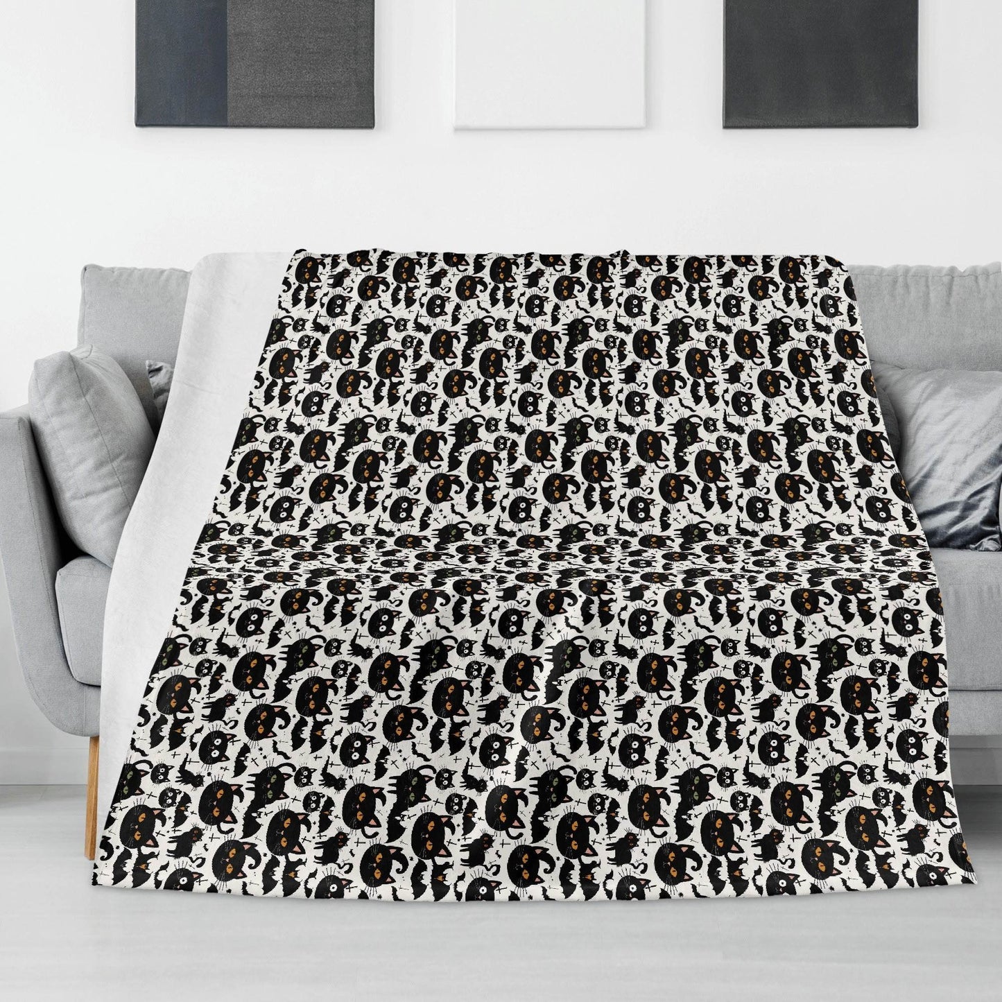 Crazy Cat Lady Horizontal Flannel Breathable Blanket 4 Sizes - DeRose Seasonal