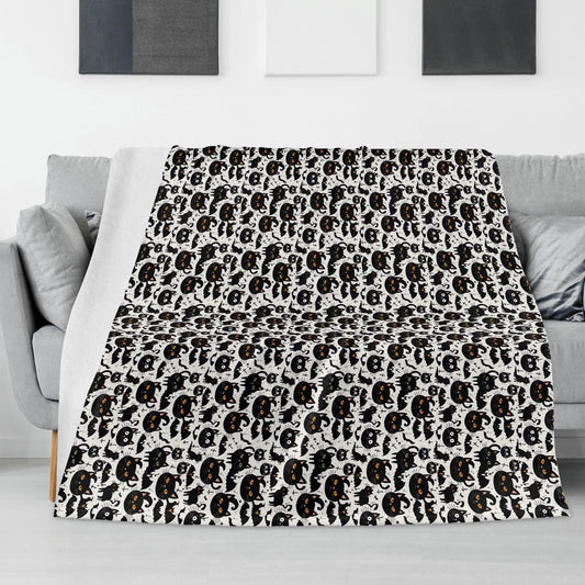 Crazy Cat Lady Horizontal Flannel Breathable Blanket 4 Sizes - DeRose Seasonal