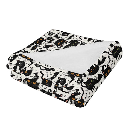 Crazy Cat Lady Horizontal Flannel Breathable Blanket 4 Sizes - DeRose Seasonal