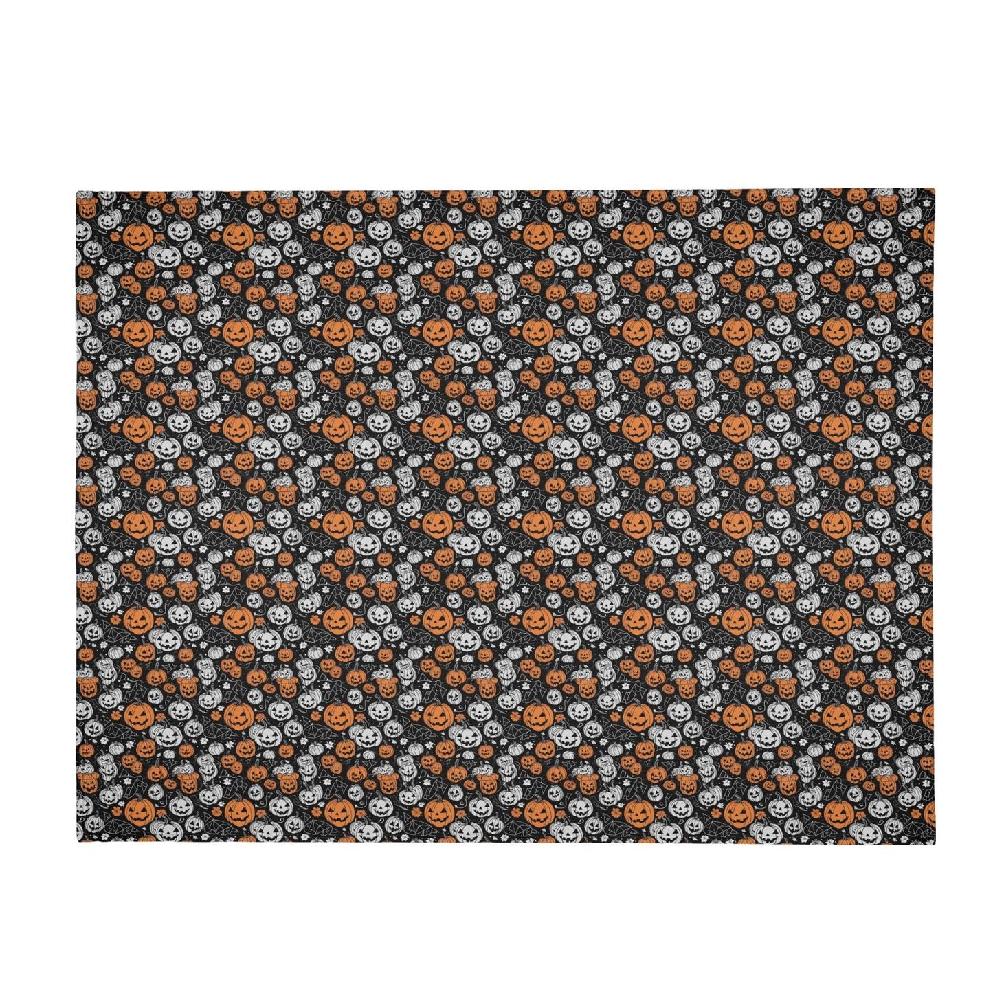 Jack-O-Lanterns Horizontal Flannel Breathable Blanket 4 Sizes - DeRose Seasonal