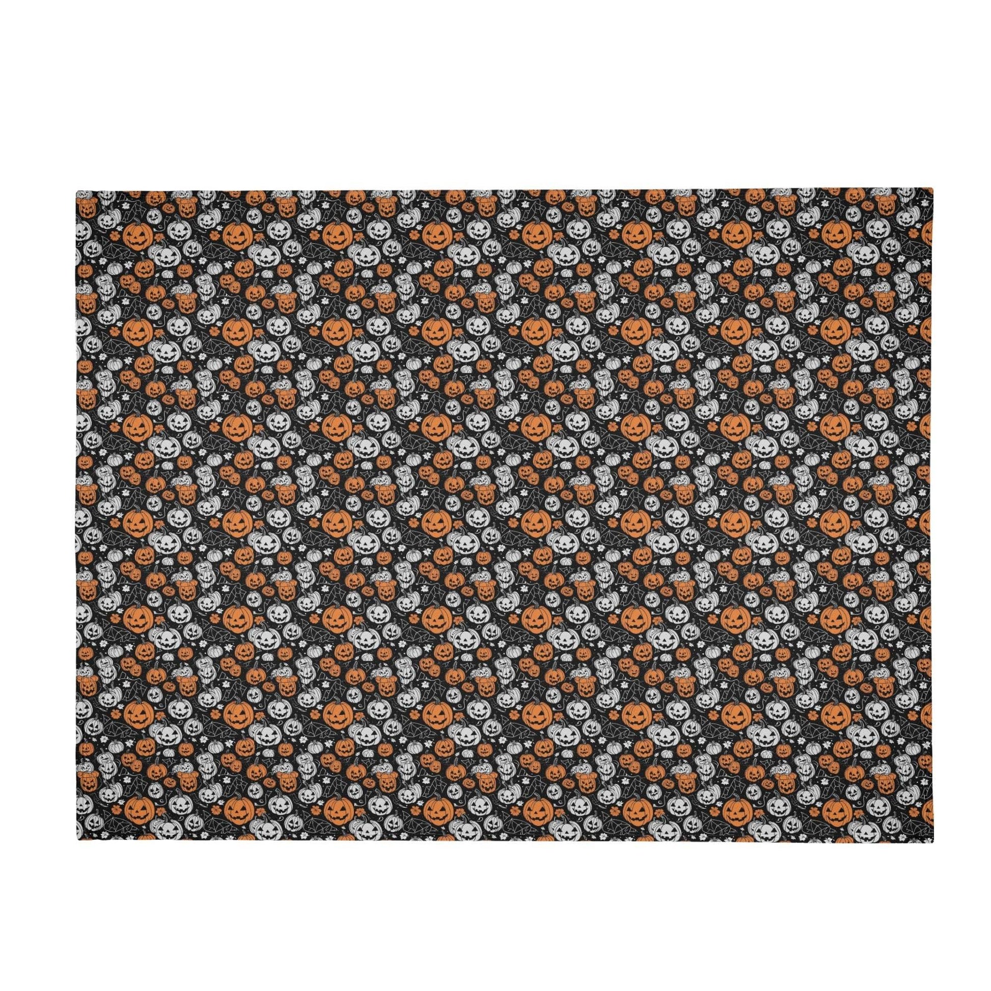 Jack-O-Lanterns Horizontal Flannel Breathable Blanket 4 Sizes - DeRose Seasonal