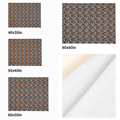 Jack-O-Lanterns Horizontal Flannel Breathable Blanket 4 Sizes - DeRose Seasonal