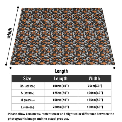 Jack-O-Lanterns Horizontal Flannel Breathable Blanket 4 Sizes - DeRose Seasonal