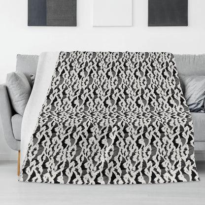 Bats Horizontal Flannel Breathable Blanket 4 Sizes - DeRose Seasonal