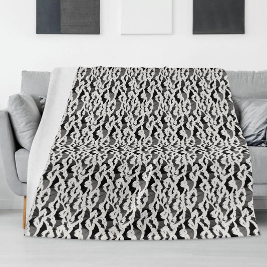 Bats Horizontal Flannel Breathable Blanket 4 Sizes - DeRose Seasonal
