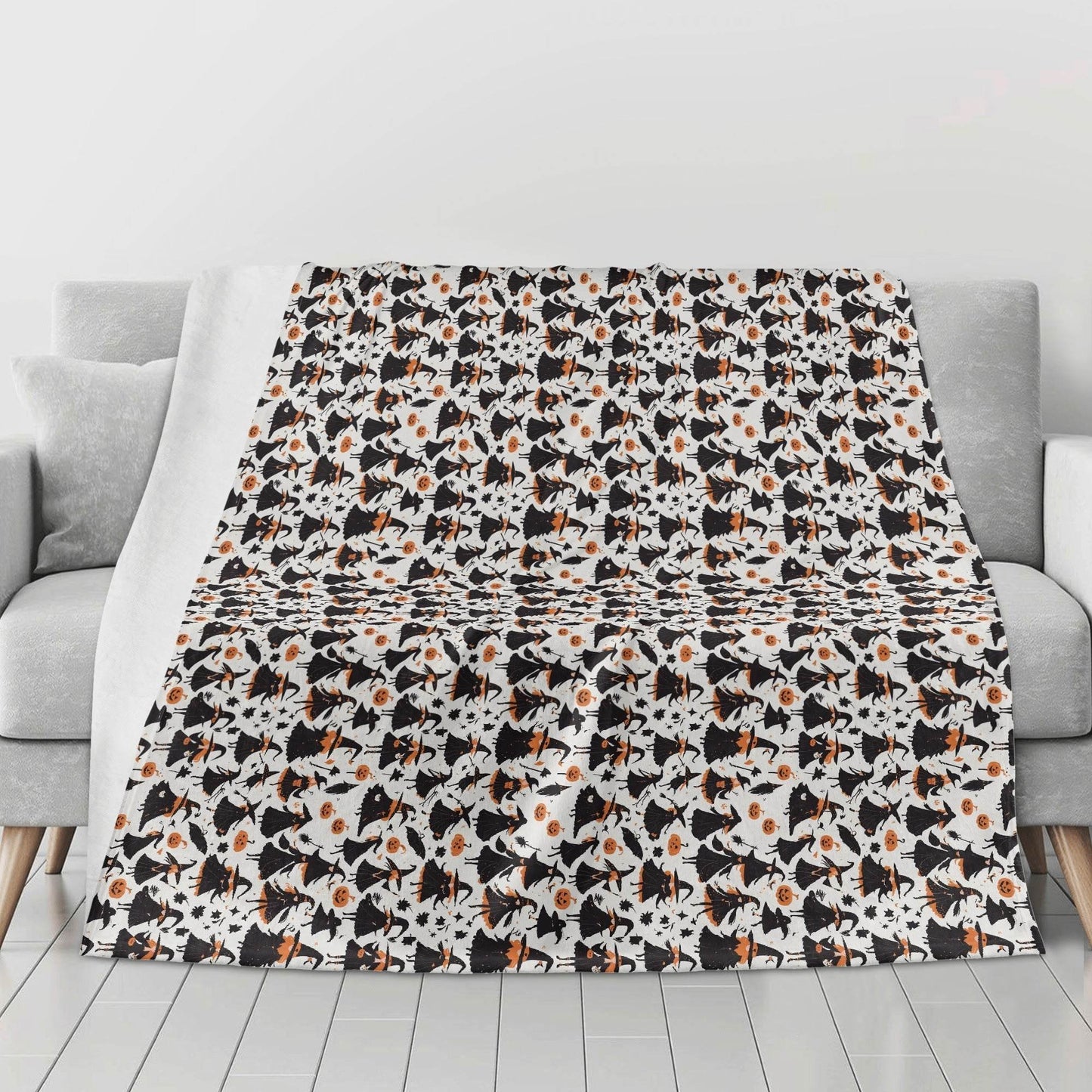 Witches Horizontal Flannel Breathable Blanket 4 Sizes - DeRose Seasonal