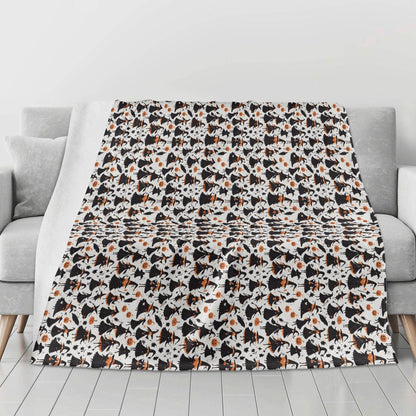 Witches Horizontal Flannel Breathable Blanket 4 Sizes - DeRose Seasonal