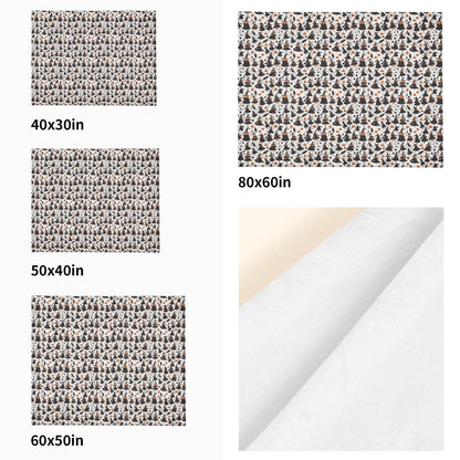 Witches Horizontal Flannel Breathable Blanket 4 Sizes - DeRose Seasonal