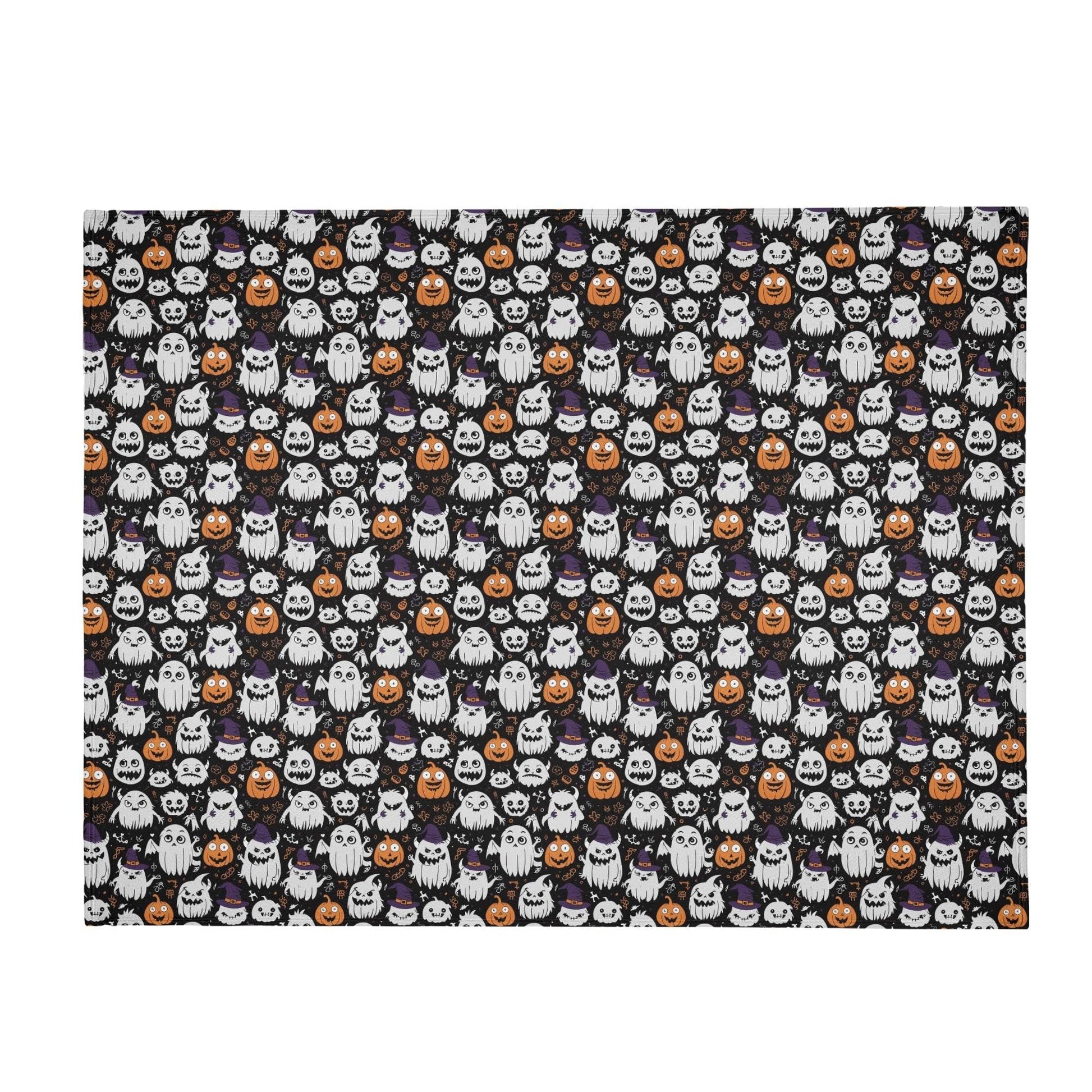 Cute Monster Witch Horizontal Flannel Breathable Blanket 4 Sizes - DeRose Seasonal