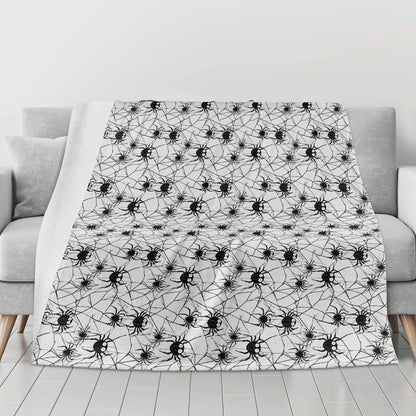 Cute Spiders Horizontal Flannel Breathable Blanket 4 Sizes - DeRose Seasonal