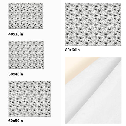 Cute Spiders Horizontal Flannel Breathable Blanket 4 Sizes - DeRose Seasonal