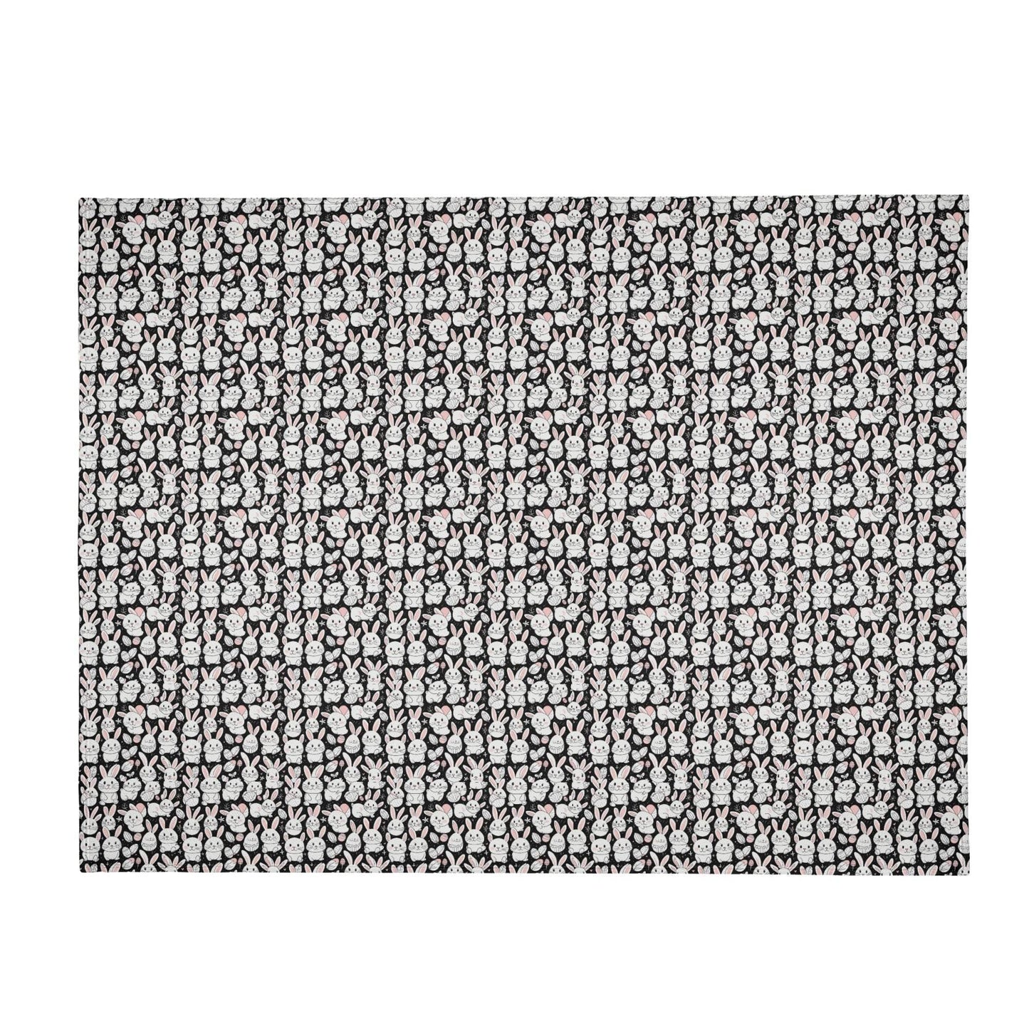 Cute Bunny Horizontal Flannel Breathable Blanket 4 Sizes - DeRose Seasonal