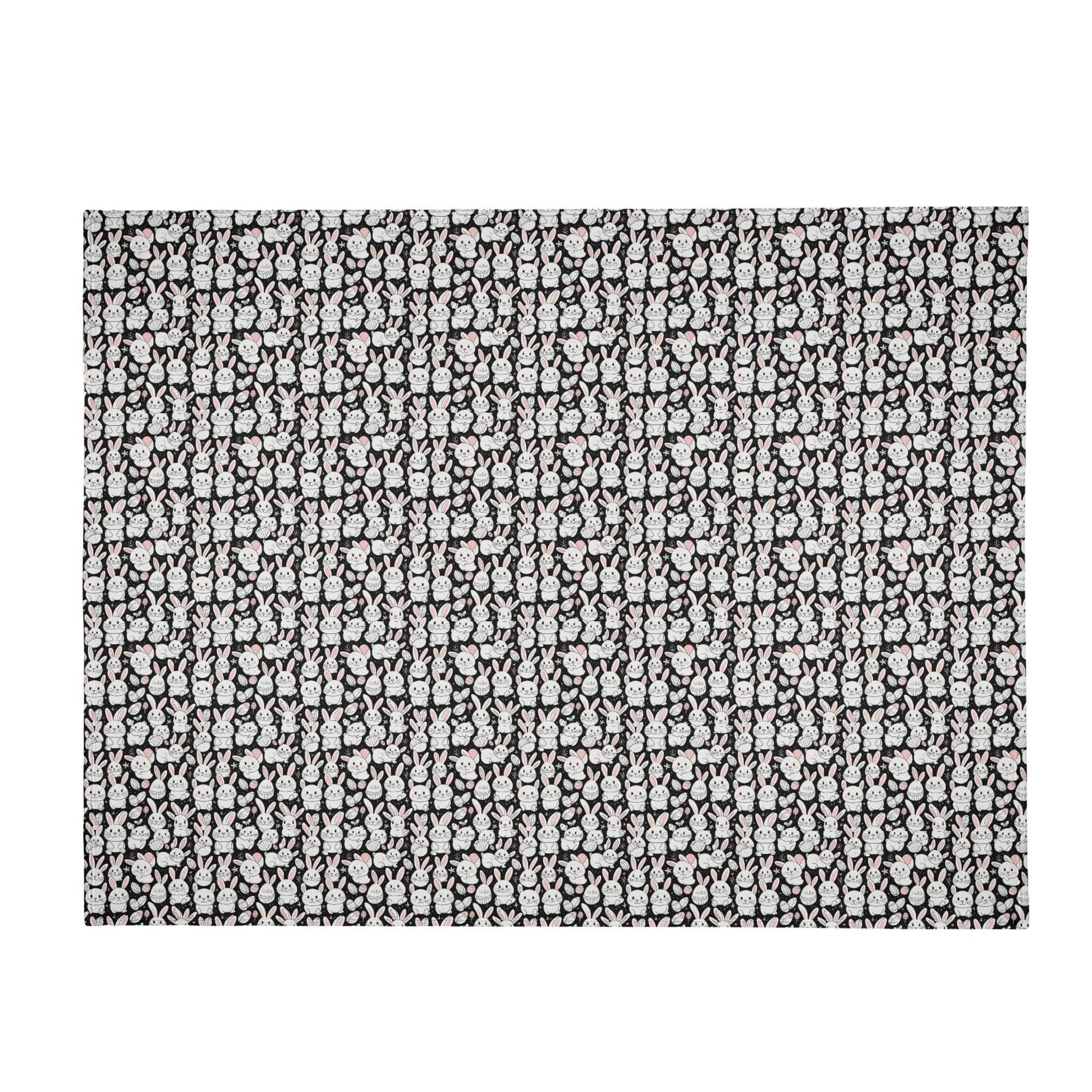 Cute Bunny Horizontal Flannel Breathable Blanket 4 Sizes - DeRose Seasonal