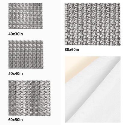 Cute Bunny Horizontal Flannel Breathable Blanket 4 Sizes - DeRose Seasonal