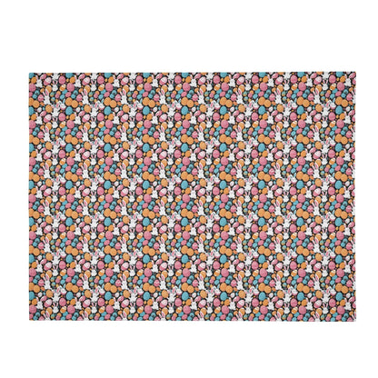 Fun Bunny Horizontal Flannel Breathable Blanket 4 Sizes - DeRose Seasonal