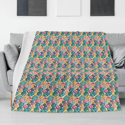 Festive Egg Horizontal Flannel Breathable Blanket 4 Sizes - DeRose Seasonal