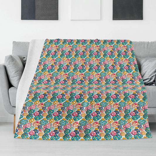 Festive Egg Horizontal Flannel Breathable Blanket 4 Sizes - DeRose Seasonal