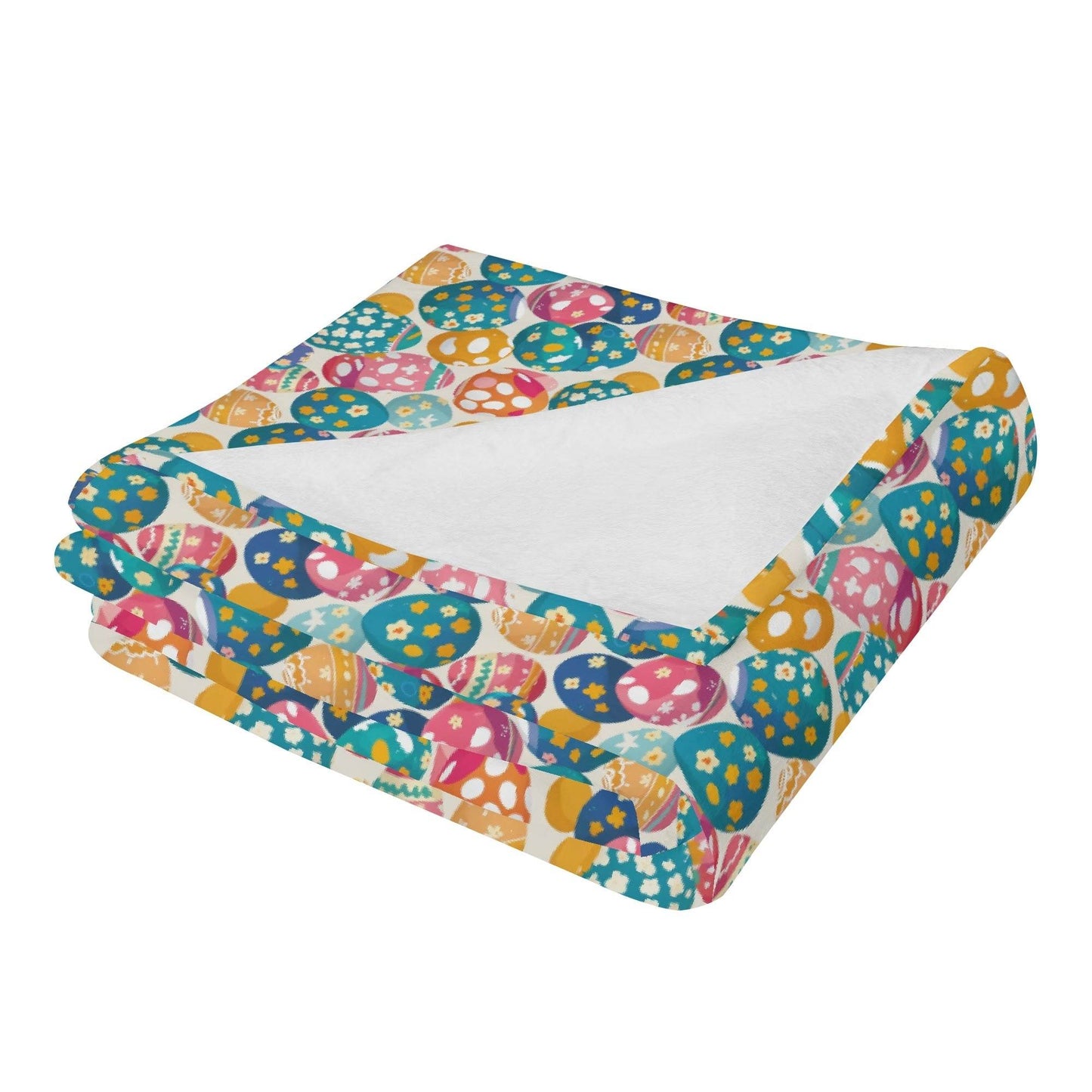 Festive Egg Horizontal Flannel Breathable Blanket 4 Sizes - DeRose Seasonal