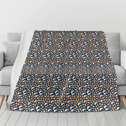 Bunny Eggs Horizontal Flannel Breathable Blanket 4 Sizes - DeRose Seasonal