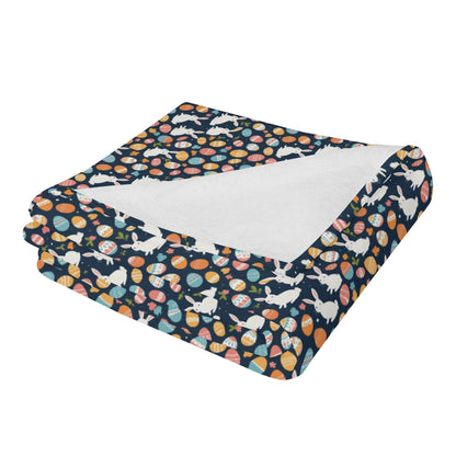 Bunny Eggs Horizontal Flannel Breathable Blanket 4 Sizes - DeRose Seasonal