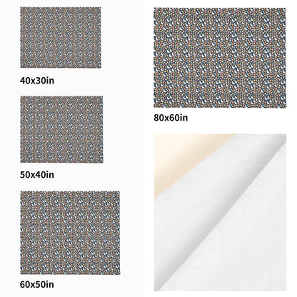 Bunny Eggs Horizontal Flannel Breathable Blanket 4 Sizes - DeRose Seasonal