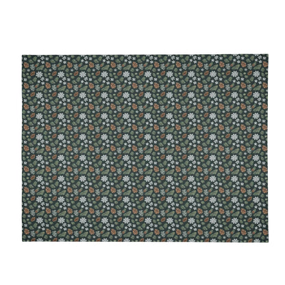 Snowflake Pine Horizontal Flannel Breathable Blanket 4 Sizes - DeRose Seasonal