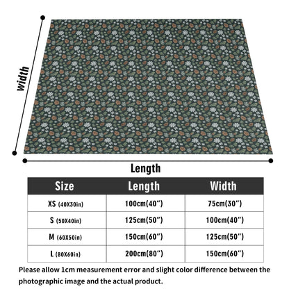 Snowflake Pine Horizontal Flannel Breathable Blanket 4 Sizes - DeRose Seasonal