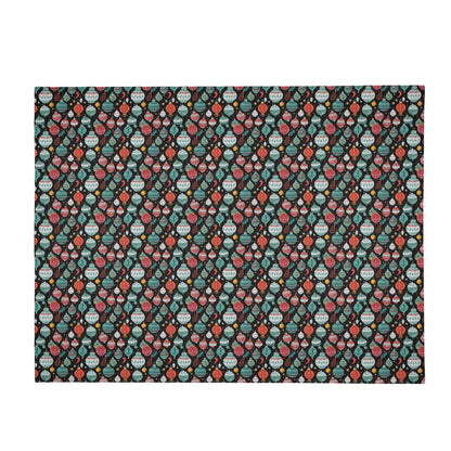 Big Ornaments Horizontal Flannel Breathable Blanket 4 Sizes - DeRose Seasonal