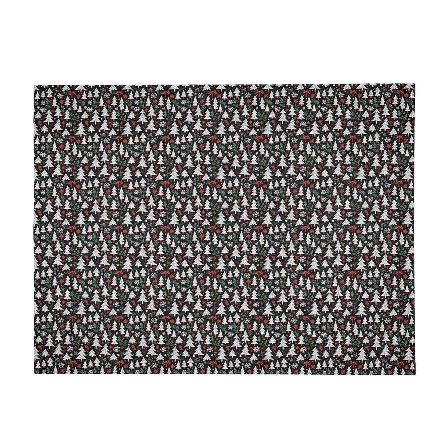 Christmas Trees Horizontal Flannel Breathable Blanket 4 Sizes - DeRose Seasonal