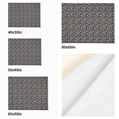 Christmas Trees Horizontal Flannel Breathable Blanket 4 Sizes - DeRose Seasonal