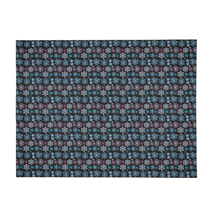 Party Snowflakes Horizontal Flannel Breathable Blanket 4 Sizes - DeRose Seasonal