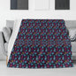 Colorful Party Snowflakes Horizontal Flannel Breathable Blanket 4 Sizes - DeRose Seasonal
