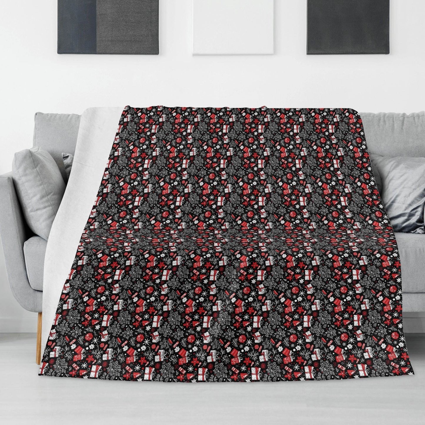 Christmas Gifts Horizontal Flannel Breathable Blanket 4 Sizes - DeRose Seasonal