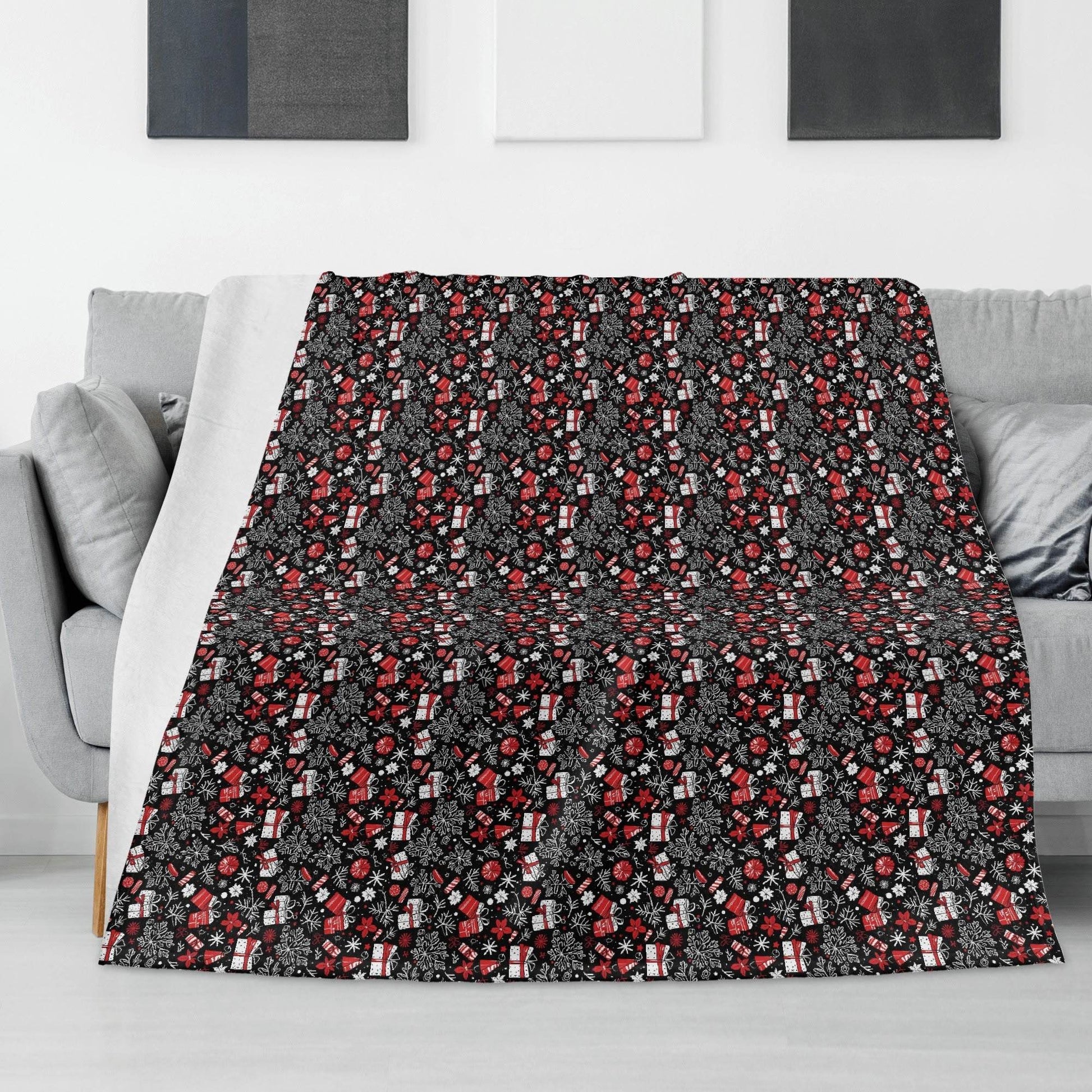 Christmas Gifts Horizontal Flannel Breathable Blanket 4 Sizes - DeRose Seasonal