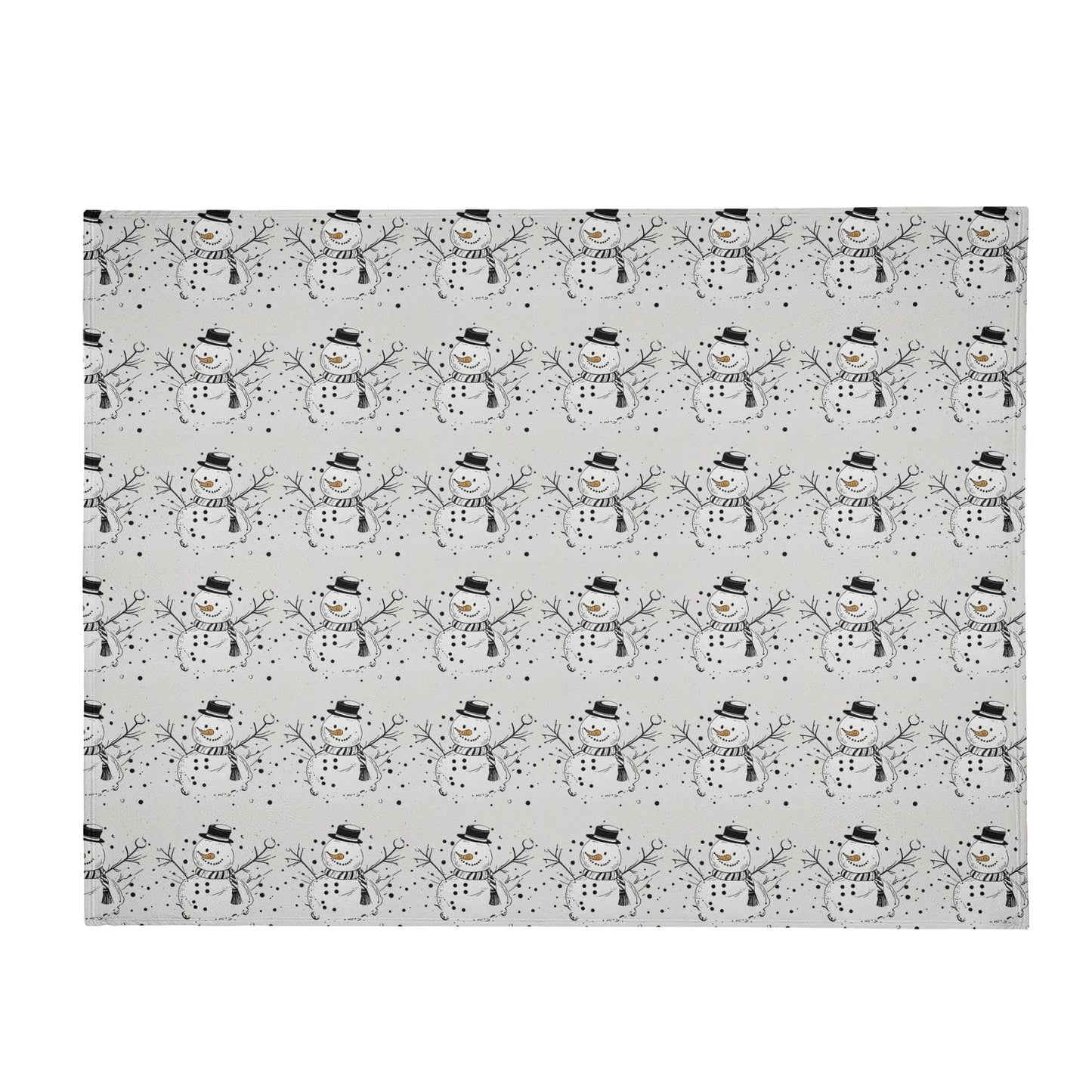 Frosty the Snowman Horizontal Flannel Breathable Blanket 4 Sizes - DeRose Seasonal