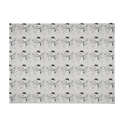 Frosty the Snowman Horizontal Flannel Breathable Blanket 4 Sizes - DeRose Seasonal