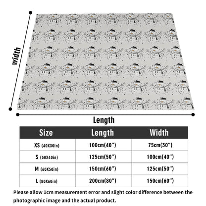Frosty the Snowman Horizontal Flannel Breathable Blanket 4 Sizes - DeRose Seasonal