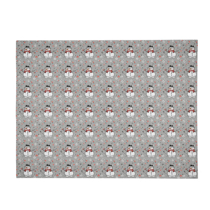 Snowman Horizontal Flannel Breathable Blanket 4 Sizes - DeRose Seasonal