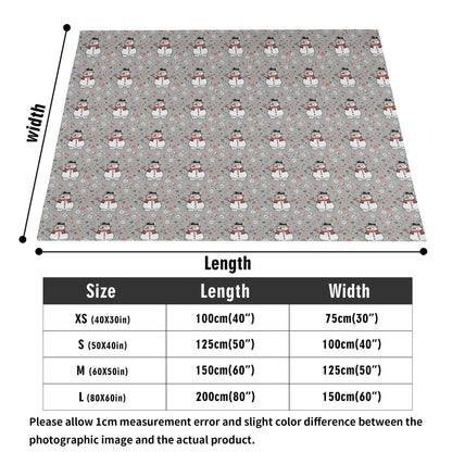 Snowman Horizontal Flannel Breathable Blanket 4 Sizes - DeRose Seasonal