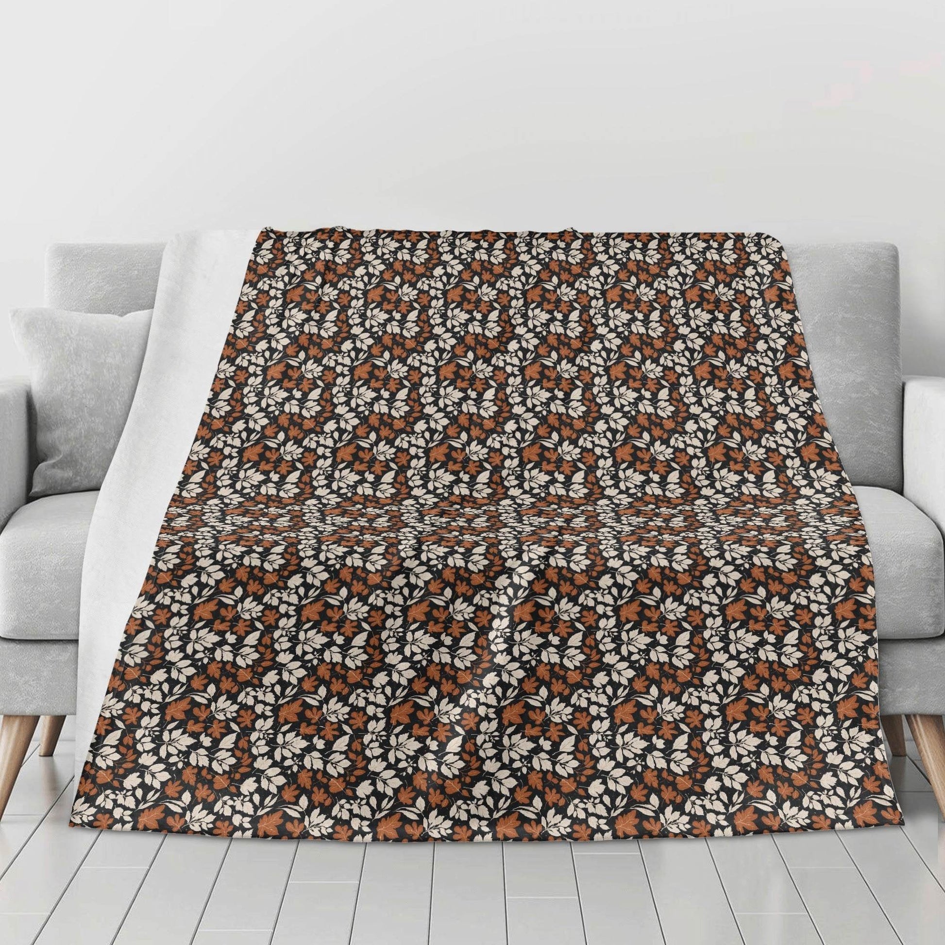 Dark Autumn Horizontal Flannel Breathable Blanket 4 Sizes - DeRose Seasonal