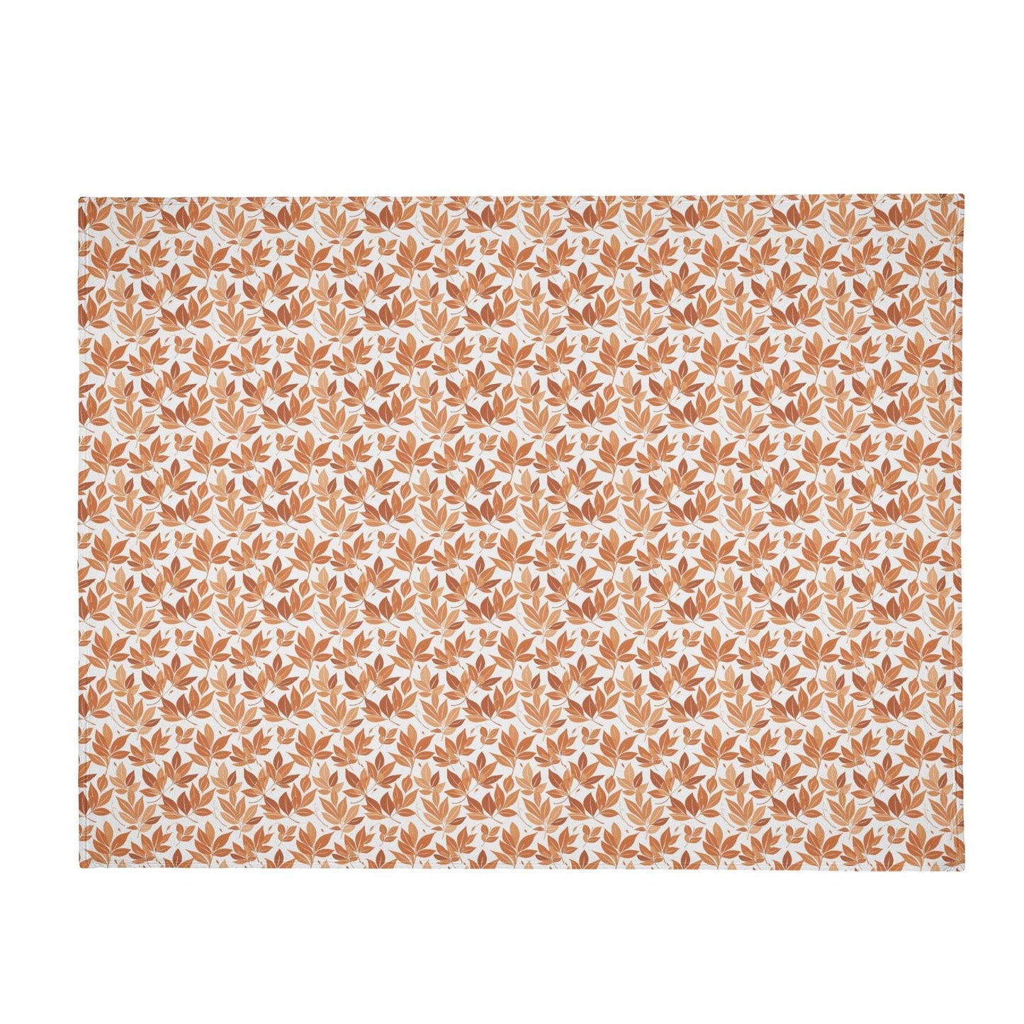 Autumn Leaves Horizontal Flannel Breathable Blanket 4 Sizes - DeRose Seasonal