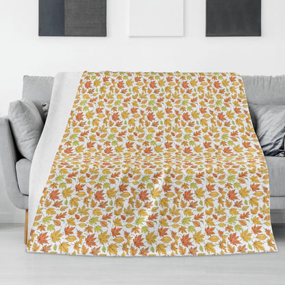 Autumn Horizontal Flannel Breathable Blanket 4 Sizes - DeRose Seasonal