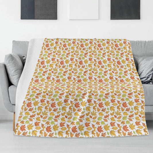 Autumn Horizontal Flannel Breathable Blanket 4 Sizes - DeRose Seasonal