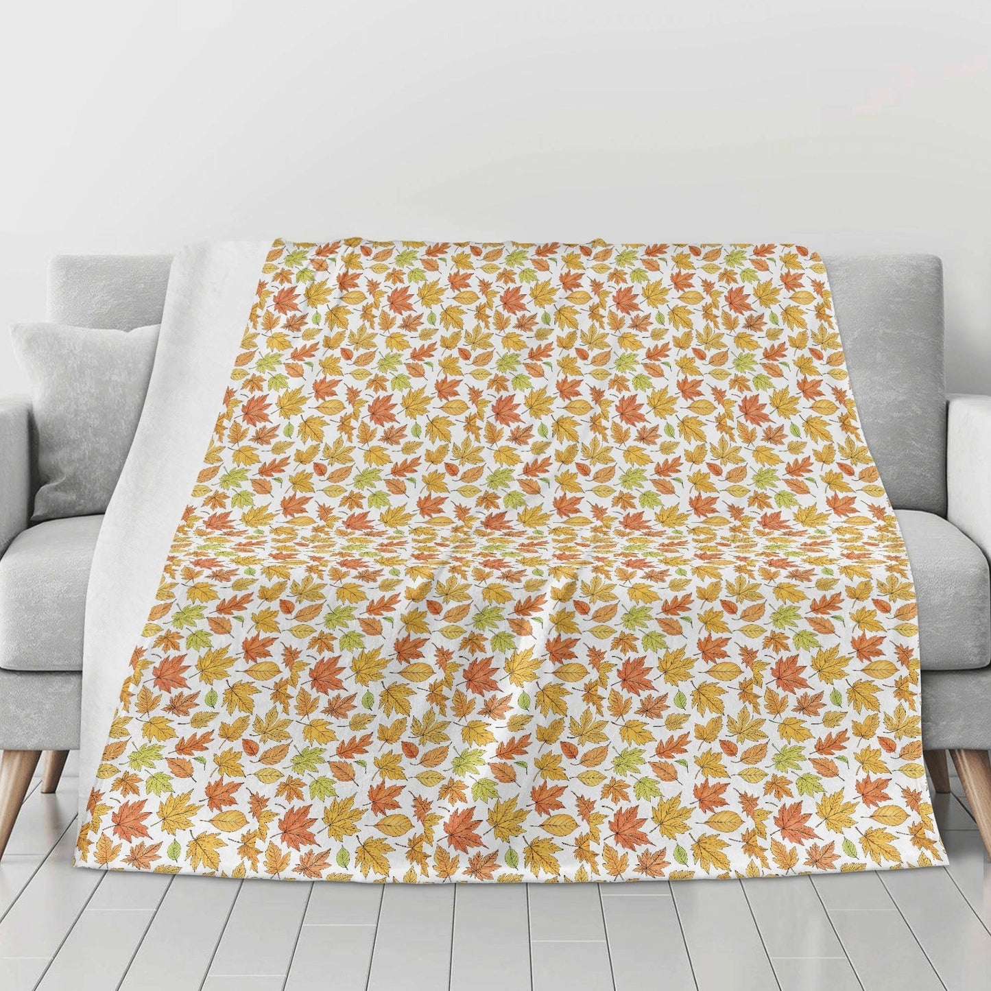 Autumn Horizontal Flannel Breathable Blanket 4 Sizes - DeRose Seasonal